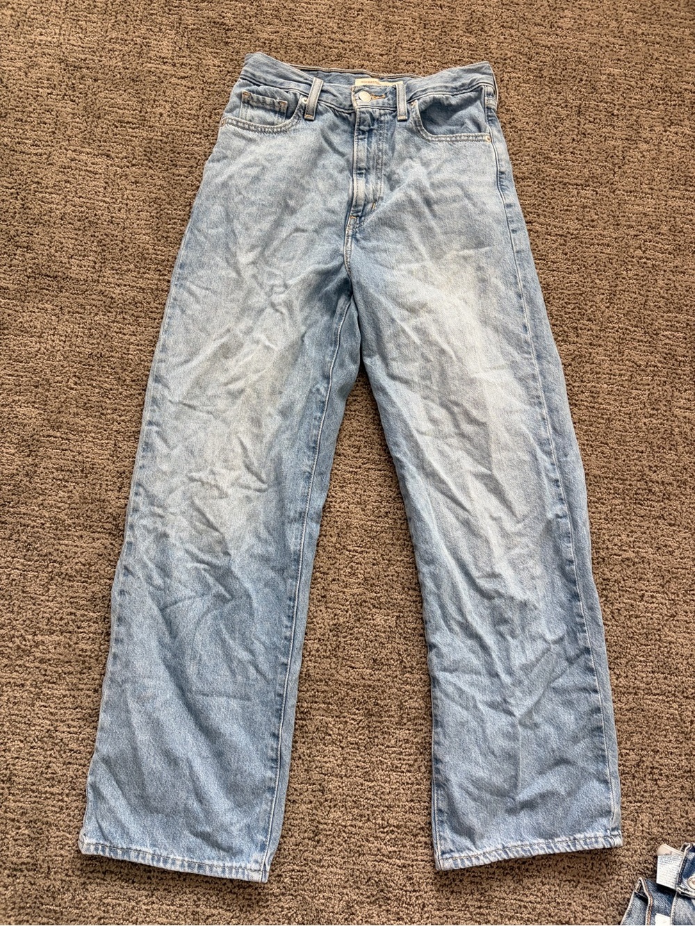 Levi's High Rise Wide Leg Light Blue Jeans